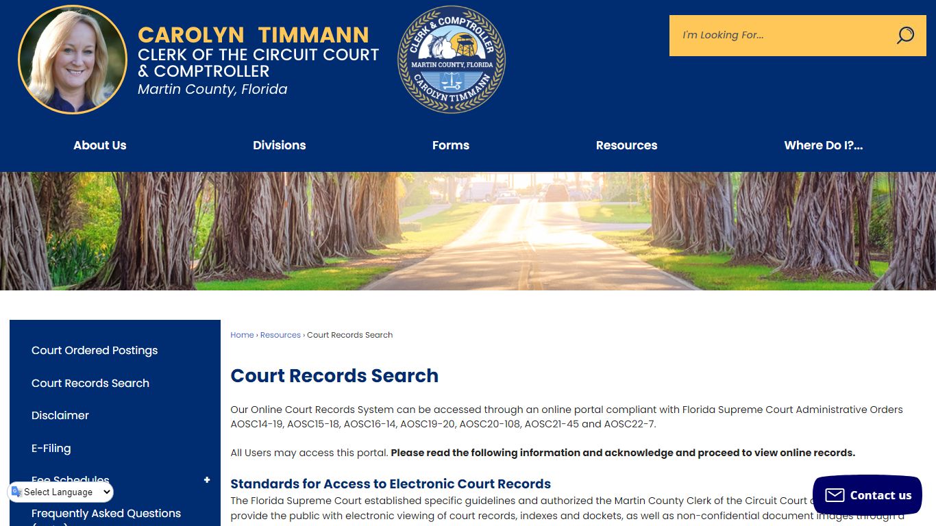 Court Records Search | Martin County Clerk